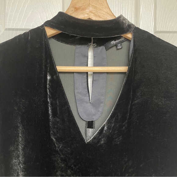 Madewell Velvet Choker Top - Picture 2 of 6
